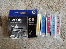 Genuine Set 6 Epson 98 Ink Cartridges T098 T0981-T0985-T0986 Artisan 700 800 New picture