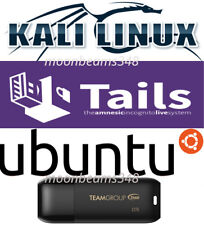 Tails 6.2 Kali 2024.1 Ubuntu 23.10 Multiboot 32 Gb FAST 3.2 Live USB Linux picture