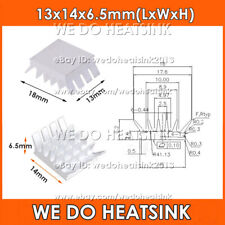 13x14x6.5mm With or Without Tape Spiky Slotted Anodized Aluminum Heatsink Cooler picture