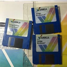 Original Commodore Amiga 1000 Kickstart, Workbench & BASIC Extras Disk Set v1.2 picture