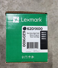 LEXMARK 621X OEM BLACK (62D1X00) High Yield Toner Cartridge-SEALED BOX picture