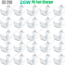 50x Bulk Lot 20W USB C Type C Power Adapter Fast Charger Block For iPhone iPad picture