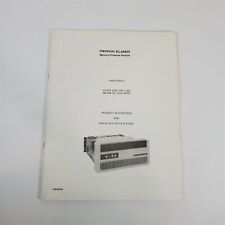 VTG Original Perkin Elmer Vanguard I 5/10/20 MB Disk Drive Product Specs Manual picture