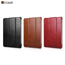 NEW Luxury ICARER GENUINE Leather Tri-Fold Stand Smart Case Cover For Apple iPad picture