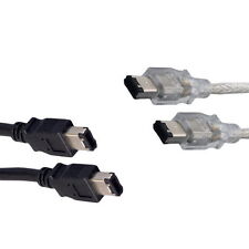 3Ft-15Ft 6 to 6 PIN IEEE 1394a IEEE1394 FIREWIRE 400 Mbps iLINK CABLE PC MAC DV picture