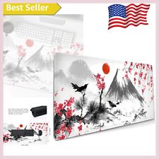 Elegant Japanese Cherry Blossom Keyboard Mat - Extended Desk Pad for Gaming picture
