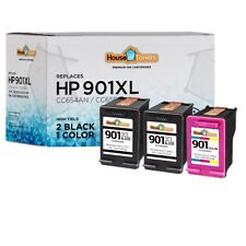 3PK For HP 901XL 2-Black & 1-Color Cartridges CC654AN CC656AN G510 J4524 J4540 picture