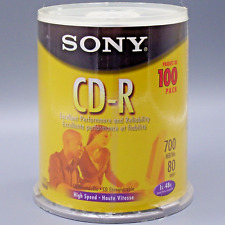 Sony CD-R 700MB - Storage Media 100 Disc Pack - Sealed Spindle 1x - 48x * NISP picture