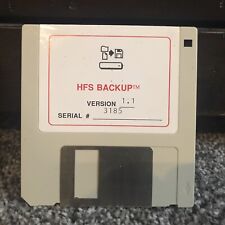 Vintage- HFS Backup V 1.1 - Apple Macintosh Mac Disk - 1986 picture