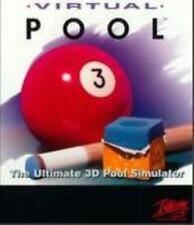 Virtual Pool 1 PC CD billiards 3D table bar cue game 8-ball 9-ball or straight picture
