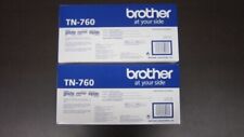 2PK Genuine Brother TN-760 Black Toner HL-2370DW MFC-L2750DW NEW Sealed Box picture