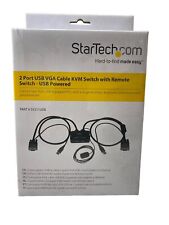 StarTech 2 Port USB VGA Cable| KVM Switch w/ Remote Switch | SV211USB | Lot of 2 picture