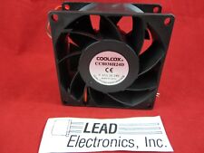 COOL-COX CC8038H24D-2-wire 80mm x 38mm  DOUBLE BALL BEARING 24-VOLT FAN picture