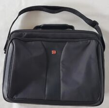 Swiss Gear Black Laptop Messenger Crossbody Padded Bag Briefcase Carrier 15