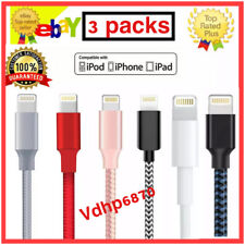 3 Cables 1m 2m 3m Long iPhone Charger for Apple iPhone 12 11 X 13 iPad USB Cable picture