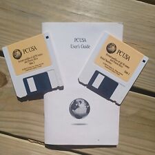 VINTAGE Software PC USA & Puerto Rico Globe 3.5 Floppy Disk 1989 2 Disk Set picture