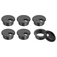 6Pcs 38mm Cable Hole Cover ABS Desk Cable Wire Cord Grommet for Wire Organizer picture