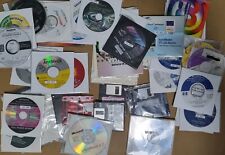 Vintage PC Drivers CD Floppy HP ASUS Gigabyte Antivirus Microsoft Manuels Rare picture