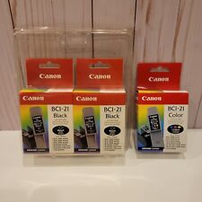 Canon Ink Cartridge BCI-21 Lot of 3 Boxes Genuine Canon Product New Unopened  picture