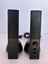 ALTEC LANSING VS4121 RIGHT AND LEFT COMPUTER SPEAKERS - NO Subwoofer (Untested) picture