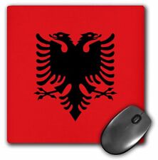 3dRose Flag of Albania - Albanian black double headed eagle on red - Balkans Eas picture