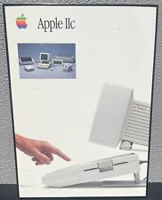 Apple IIc 1985 Computer Framed Poster Vintage 30x22 USA Tech Ad Rare Sign picture