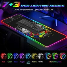 Wireless Charging Gaming LED  Mouse Pad - 10 Light Modes - L&R Brain picture