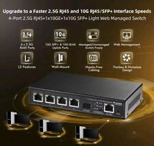 MokerLink 4 Port 2.5G Ethernet Switch, 1 Port 10G Ethernet, 1 Port 10G SFP +slot picture