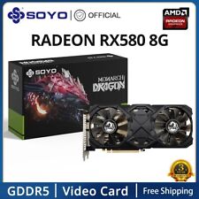 SOYO Original Radeon RX580 8G Graphics Card GDDR5 Memory Video Gaming Card PCIE. picture