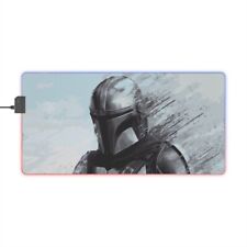 Star Wars Din Djarin The Mandalorian LED Gaming Mouse Pad RGB picture