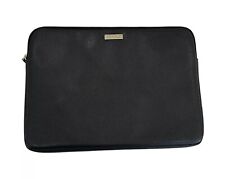 Kate Spade 13” Laptop Sleeve Case Black Saffiano Zip Around Pink Padded picture
