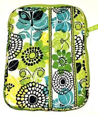 Vera Bradley Quilted Tablet Case Yellow Green Black Floral iPad Zip Travel Bag picture