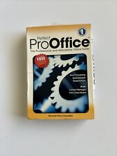 Perfect Pro Office PC CD word processing spreadsheets flow chart maker suite + picture