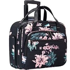 EMPSIGN WOMEN'S PREMIUM FLORAL LAPTOP ROLLING BRIEFCASE 15.6'' with WHEELS NEWS picture
