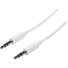 StarTech 6ft White Slim 3.5mm Stereo Audio Cable - Male to Male MU2MMMSWH picture