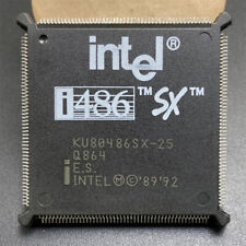 Intel KU80486SX-25 CPU Q864 ES Eng Sample 25MHz QFP168 486 Processor i486sx RARE picture