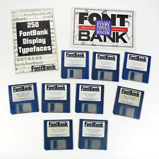 250 FontBank Display Typefaces Postscript For Macintosh on 3.5