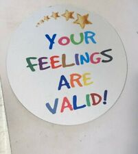 Your Feelings Are Valid   Round mouse pad  2r picture