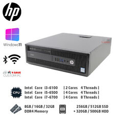 HP i5 i7 CPU/ 32GB RAM/ 512GB SSD/ HDMI WiFi BT Custom Desktop PC SFF Windows 11 picture