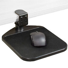 VIVO Black Rotating Desk Clamp Adjustable Computer Mouse Pad and Device Holder picture