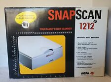 AGFA Snapscan 1212 Scanner Original Box Open Box *RARE* Color scanner picture