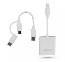 NEW Vivitar Apple IOS Mobile SD + MicroSD Universal Card Reader White MOV4016 V1 picture