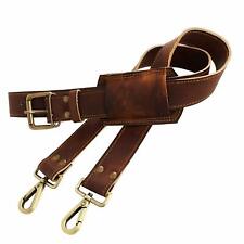 Adjustable Padded Replacement Shoulder Strap with Brass Metal Swivel Hooks picture