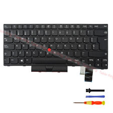Black Non-backlit Keyboard for Lenovo Thinkpad T470/T480/A475/A485 Spain Layout picture