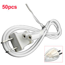 50pcs White 2 prong AC Wall Power Cord for Led Lcd Smart Tv Vizio Samsung Sony picture