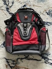 Wenger Swiss Gear Maxxum 16” Laptop Tablet Backpack Black Red picture