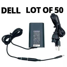 LOT OF 50 Genuine Dell 65W AC Adapter 19.5V 3.34A with Converter 4.5mm Tip +Cord picture