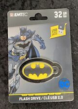 New Batman 32 GB USB Flash Drive 2.0 Emtec Keychain DC Comics  picture