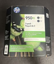 2 PACK HP 950XL Printer Ink Cartridges Black Sealed Use By November 2020 picture