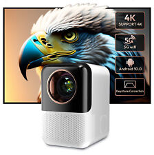 Portable Projector 4K UHD WiFi Mini Home Cinema Theater Bluetooth Movie HDMI picture